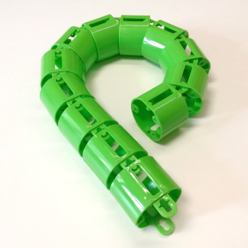 КАНАЛ ДЛЯ ПРОВОДОВ ПИСЬМЕННОГО СТОЛА ГИБКИЙ ВЕРТИКАЛЬНЫЙ А-740 (МОД.2) САЛАТОВЫЙ БЕЗ МЕТАЛ. ОСНОВАНИЯ 1