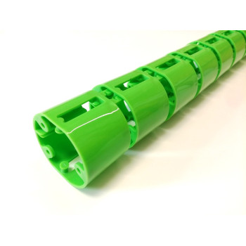 КАНАЛ ДЛЯ ПРОВОДОВ ПИСЬМЕННОГО СТОЛА ГИБКИЙ ВЕРТИКАЛЬНЫЙ А-740 (МОД.2) САЛАТОВЫЙ БЕЗ МЕТАЛ. ОСНОВАНИЯ 2