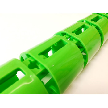 КАНАЛ ДЛЯ ПРОВОДОВ ПИСЬМЕННОГО СТОЛА ГИБКИЙ ВЕРТИКАЛЬНЫЙ А-740 (МОД.2) САЛАТОВЫЙ БЕЗ МЕТАЛ. ОСНОВАНИЯ 3