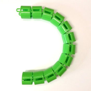 КАНАЛ ДЛЯ ПРОВОДОВ ПИСЬМЕННОГО СТОЛА ГИБКИЙ ВЕРТИКАЛЬНЫЙ А-740 (МОД.2) САЛАТОВЫЙ БЕЗ МЕТАЛ. ОСНОВАНИЯ 4