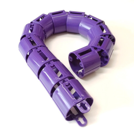 КАНАЛ ДЛЯ ПРОВОДОВ ПИСЬМЕННОГО СТОЛА ГИБКИЙ ВЕРТИКАЛЬНЫЙ А-740 (МОД.2) ВЕЛЬВЕТ БЕЗ МЕТАЛ. ОСНОВАНИЯ 1