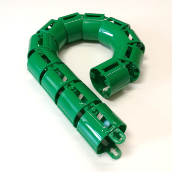 КАНАЛ ДЛЯ ПРОВОДОВ ПИСЬМЕННОГО СТОЛА ГИБКИЙ ВЕРТИКАЛЬНЫЙ A-740 (МОД.2) ЗЕЛЁНЫЙ ЛЕС БЕЗ МЕТАЛ. ОСНОВАНИЯ 1