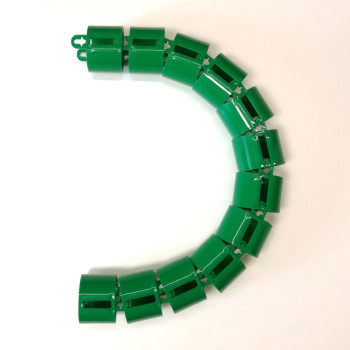 КАНАЛ ДЛЯ ПРОВОДОВ ПИСЬМЕННОГО СТОЛА ГИБКИЙ ВЕРТИКАЛЬНЫЙ A-740 (МОД.2) ЗЕЛЁНЫЙ ЛЕС БЕЗ МЕТАЛ. ОСНОВАНИЯ 4