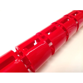 КАНАЛ ДЛЯ ПРОВОДОВ ПИСЬМЕННОГО СТОЛА ГИБКИЙ ВЕРТИКАЛЬНЫЙ А-740 (МОД.2) РУБИНОВО-КРАСНЫЙ БЕЗ МЕТАЛ. ОСНОВАНИЯ 3