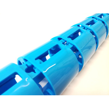 КАНАЛ ДЛЯ ПРОВОДОВ ПИСЬМЕННОГО СТОЛА ГИБКИЙ ВЕРТИКАЛЬНЫЙ А-740 (МОД.2) ГОЛУБОЕ НЕБО БЕЗ МЕТАЛ. ОСНОВАНИЯ 3