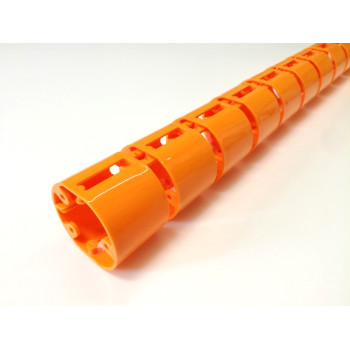 КАНАЛ ДЛЯ ПРОВОДОВ ПИСЬМЕННОГО СТОЛА ГИБКИЙ ВЕРТИКАЛЬНЫЙ А-740 (МОД.2) ОРАНЖЕВЫЙ БЕЗ МЕТАЛ. ОСНОВАНИЯ 2