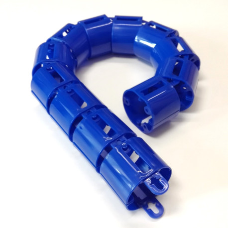 КАНАЛ ДЛЯ ПРОВОДОВ ПИСЬМЕННОГО СТОЛА ГИБКИЙ ВЕРТИКАЛЬНЫЙ А-740 (МОД.2) ИНДИГО БЕЗ МЕТАЛ. ОСНОВАНИЯ 1