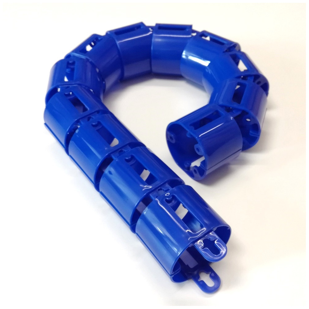 КАНАЛ ДЛЯ ПРОВОДОВ ПИСЬМЕННОГО СТОЛА ГИБКИЙ ВЕРТИКАЛЬНЫЙ А-740 (МОД.2) ИНДИГО БЕЗ МЕТАЛ. ОСНОВАНИЯ 1