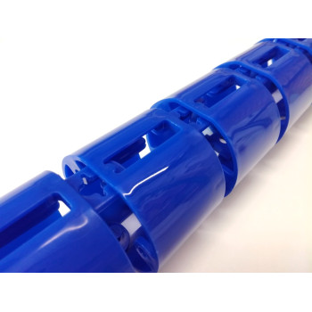 КАНАЛ ДЛЯ ПРОВОДОВ ПИСЬМЕННОГО СТОЛА ГИБКИЙ ВЕРТИКАЛЬНЫЙ А-740 (МОД.2) ИНДИГО БЕЗ МЕТАЛ. ОСНОВАНИЯ 3