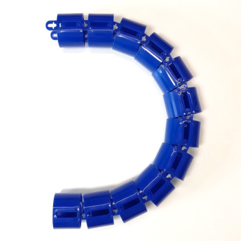 КАНАЛ ДЛЯ ПРОВОДОВ ПИСЬМЕННОГО СТОЛА ГИБКИЙ ВЕРТИКАЛЬНЫЙ А-740 (МОД.2) ИНДИГО БЕЗ МЕТАЛ. ОСНОВАНИЯ 4