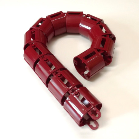 КАНАЛ ДЛЯ ПРОВОДОВ ПИСЬМЕННОГО СТОЛА ГИБКИЙ ВЕРТИКАЛЬНЫЙ А-740 (МОД.2) ВИШНЁВЫЙ БЕЗ МЕТАЛ. ОСНОВАНИЯ 1