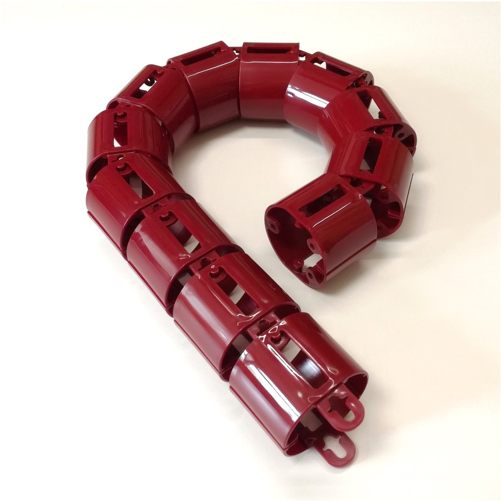 КАНАЛ ДЛЯ ПРОВОДОВ ПИСЬМЕННОГО СТОЛА ГИБКИЙ ВЕРТИКАЛЬНЫЙ А-740 (МОД.2) ВИШНЁВЫЙ БЕЗ МЕТАЛ. ОСНОВАНИЯ 1