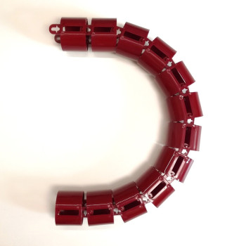 КАНАЛ ДЛЯ ПРОВОДОВ ПИСЬМЕННОГО СТОЛА ГИБКИЙ ВЕРТИКАЛЬНЫЙ А-740 (МОД.2) ВИШНЁВЫЙ БЕЗ МЕТАЛ. ОСНОВАНИЯ 4