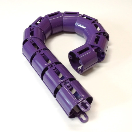 КАНАЛ ДЛЯ ПРОВОДОВ ПИСЬМЕННОГО СТОЛА ГИБКИЙ ВЕРТИКАЛЬНЫЙ А-740 (МОД.2) АМЕТИСТ БЕЗ МЕТАЛ. ОСНОВАНИЯ 1