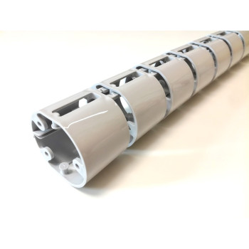 КАНАЛ ДЛЯ ПРОВОДОВ ПИСЬМЕННОГО СТОЛА ГИБКИЙ ВЕРТИКАЛЬНЫЙ А-740 (МОД.2) СВЕТЛО-СЕРЫЙ БЕЗ МЕТАЛ. ОСНОВАНИЯ 2