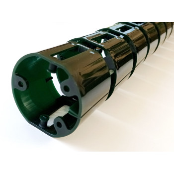 КАНАЛ ДЛЯ ПРОВОДОВ ПИСЬМЕННОГО СТОЛА ГИБКИЙ ВЕРТИКАЛЬНЫЙ А-740 (МОД.2) ЗЕЛЁНЫЙ МОХ БЕЗ МЕТАЛ. ОСНОВАНИЯ 2