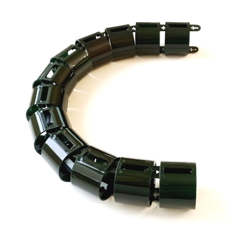 КАНАЛ ДЛЯ ПРОВОДОВ ПИСЬМЕННОГО СТОЛА ГИБКИЙ ВЕРТИКАЛЬНЫЙ А-740 (МОД.2) ЗЕЛЁНЫЙ МОХ БЕЗ МЕТАЛ. ОСНОВАНИЯ 1