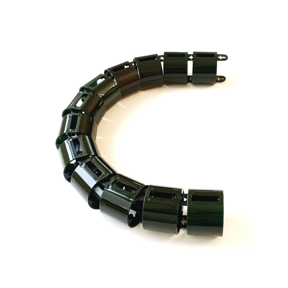 КАНАЛ ДЛЯ ПРОВОДОВ ПИСЬМЕННОГО СТОЛА ГИБКИЙ ВЕРТИКАЛЬНЫЙ А-740 (МОД.2) ЗЕЛЁНЫЙ МОХ БЕЗ МЕТАЛ. ОСНОВАНИЯ 1