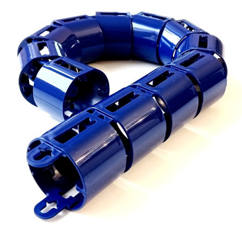 КАНАЛ ДЛЯ ПРОВОДОВ ПИСЬМЕННОГО СТОЛА ГИБКИЙ ВЕРТИКАЛЬНЫЙ А-740 (МОД.2) НОЧНОЙ СИНИЙ БЕЗ МЕТАЛ. ОСНОВАНИЯ 3