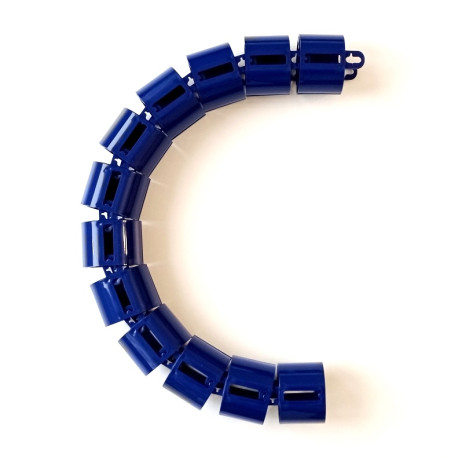 КАНАЛ ДЛЯ ПРОВОДОВ ПИСЬМЕННОГО СТОЛА ГИБКИЙ ВЕРТИКАЛЬНЫЙ А-740 (МОД.2) НОЧНОЙ СИНИЙ БЕЗ МЕТАЛ. ОСНОВАНИЯ 1