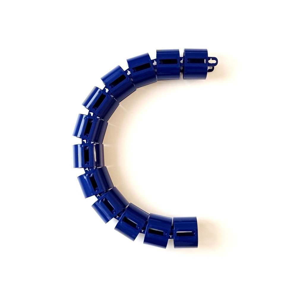 КАНАЛ ДЛЯ ПРОВОДОВ ПИСЬМЕННОГО СТОЛА ГИБКИЙ ВЕРТИКАЛЬНЫЙ А-740 (МОД.2) НОЧНОЙ СИНИЙ БЕЗ МЕТАЛ. ОСНОВАНИЯ 1