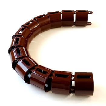 КАНАЛ ДЛЯ ПРОВОДОВ ПИСЬМЕННОГО СТОЛА ГИБКИЙ ВЕРТИКАЛЬНЫЙ А-740 (МОД.2) ШОКОЛАД БЕЗ МЕТАЛ. ОСНОВАНИЯ 1