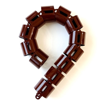 КАНАЛ ДЛЯ ПРОВОДОВ ПИСЬМЕННОГО СТОЛА ГИБКИЙ ВЕРТИКАЛЬНЫЙ А-740 (МОД.2) ШОКОЛАД БЕЗ МЕТАЛ. ОСНОВАНИЯ 2