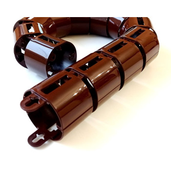 КАНАЛ ДЛЯ ПРОВОДОВ ПИСЬМЕННОГО СТОЛА ГИБКИЙ ВЕРТИКАЛЬНЫЙ А-740 (МОД.2) ШОКОЛАД БЕЗ МЕТАЛ. ОСНОВАНИЯ 3