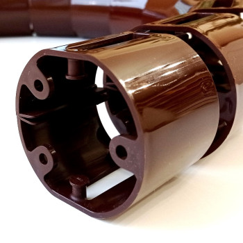 КАНАЛ ДЛЯ ПРОВОДОВ ПИСЬМЕННОГО СТОЛА ГИБКИЙ ВЕРТИКАЛЬНЫЙ А-740 (МОД.2) ШОКОЛАД БЕЗ МЕТАЛ. ОСНОВАНИЯ 4