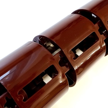 КАНАЛ ДЛЯ ПРОВОДОВ ПИСЬМЕННОГО СТОЛА ГИБКИЙ ВЕРТИКАЛЬНЫЙ А-740 (МОД.2) ШОКОЛАД БЕЗ МЕТАЛ. ОСНОВАНИЯ 5