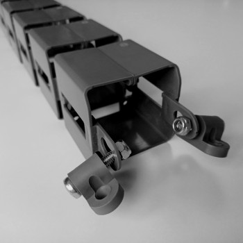 УДАВ-24 (1570 ММ) ГРАФИТ ГИБКИЙ КАБЕЛЬ-КАНАЛ КВАДРАТНОГО СЕЧЕНИЯ ОТ ПОТОЛКА К ПОЛУ ИЛИ СТОЛУ 2