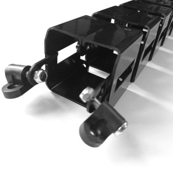 УДАВ-24 (1570 ММ) ЧЁРНЫЙ ГИБКИЙ КАБЕЛЬ-КАНАЛ КВАДРАТНОГО СЕЧЕНИЯ ОТ ПОТОЛКА К ПОЛУ ИЛИ СТОЛУ 2