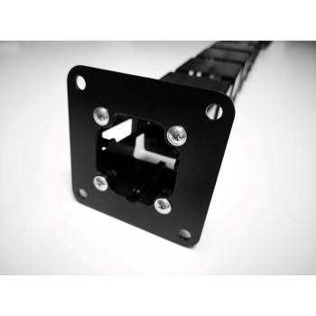 УДАВ-24 (1570 ММ) ЧЁРНЫЙ ГИБКИЙ КАБЕЛЬ-КАНАЛ КВАДРАТНОГО СЕЧЕНИЯ ОТ ПОТОЛКА К ПОЛУ ИЛИ СТОЛУ 5