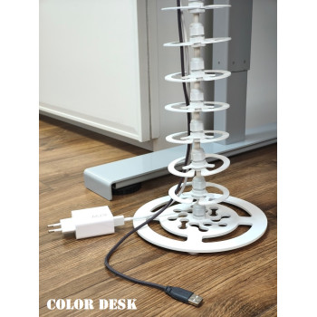 КАНАЛ ДЛЯ ПРОВОДОВ ЛЭП-1 БЕЛЫЙ КРУГЛОЕ СЕЧЕНИЕ 4