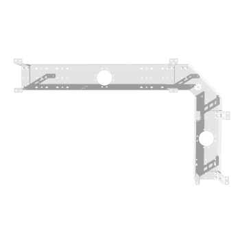 УГЛОВОЙ ЭЛЕМЕНТ КМП-90 БЕЛЫЙ ДЛЯ МОДУЛЬНОЙ СИСТЕМЫ КМП 4