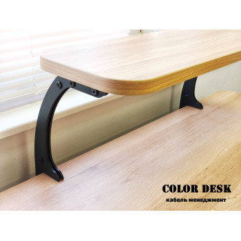 КРОНШТЕЙН МИНИ К-1 ДЛЯ НАСТОЛЬНОЙ ПОЛКИ МЕТАЛЛИЧЕСКИЙ ЧЁРНЫЙ 2