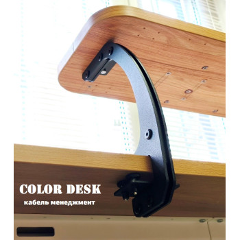 КРОНШТЕЙН МИНИ К-1 ДЛЯ НАСТОЛЬНОЙ ПОЛКИ МЕТАЛЛИЧЕСКИЙ ЧЁРНЫЙ 4