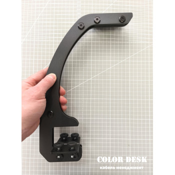 КРОНШТЕЙН МИНИ К-1 ДЛЯ НАСТОЛЬНОЙ ПОЛКИ МЕТАЛЛИЧЕСКИЙ ЧЁРНЫЙ 12