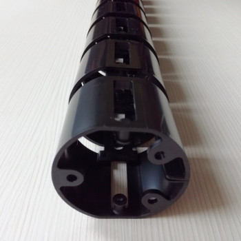 КАБЕЛЬ КАНАЛ ДЛЯ ПРОВОДОВ ПИСЬМЕННОГО СТОЛА ГИБКИЙ ВЕРТИКАЛЬНЫЙ M-740BL (mod.2 matte surface) ЧЁРНЫЙ 7