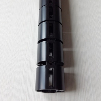 КАБЕЛЬ КАНАЛ ДЛЯ ПРОВОДОВ ПИСЬМЕННОГО СТОЛА ГИБКИЙ ВЕРТИКАЛЬНЫЙ M-740BL (mod.2 matte surface) ЧЁРНЫЙ 4