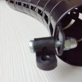 КАБЕЛЬ КАНАЛ ДЛЯ ПРОВОДОВ ПИСЬМЕННОГО СТОЛА ГИБКИЙ ВЕРТИКАЛЬНЫЙ M-740BL (mod.2 matte surface) ЧЁРНЫЙ 5