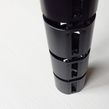 КАБЕЛЬ КАНАЛ ДЛЯ ПРОВОДОВ ПИСЬМЕННОГО СТОЛА ГИБКИЙ ВЕРТИКАЛЬНЫЙ M-740BL (mod.2 matte surface) ЧЁРНЫЙ 8