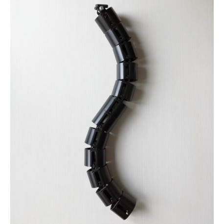 КАБЕЛЬ КАНАЛ ДЛЯ ПРОВОДОВ ПИСЬМЕННОГО СТОЛА ГИБКИЙ ВЕРТИКАЛЬНЫЙ M-740BL (mod.2 matte surface) ЧЁРНЫЙ 1