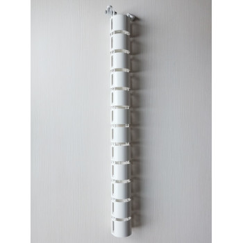 КАБЕЛЬ КАНАЛ ДЛЯ ПРОВОДОВ ПИСЬМЕННОГО СТОЛА ГИБКИЙ ВЕРТИКАЛЬНЫЙ А-740W (mod.2 matte surface) БЕЛЫЙ 6