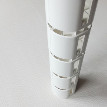 КАБЕЛЬ КАНАЛ ДЛЯ ПРОВОДОВ ПИСЬМЕННОГО СТОЛА ГИБКИЙ ВЕРТИКАЛЬНЫЙ А-740W (mod.2 matte surface) БЕЛЫЙ 5
