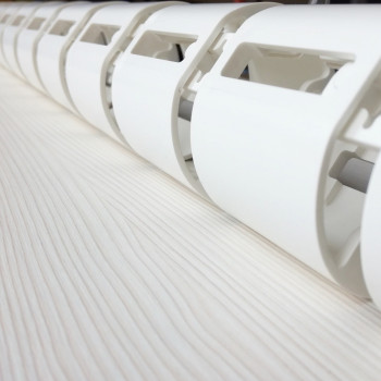 КАБЕЛЬ КАНАЛ ДЛЯ ПРОВОДОВ ПИСЬМЕННОГО СТОЛА ГИБКИЙ ВЕРТИКАЛЬНЫЙ А-740W (mod.2 matte surface) БЕЛЫЙ 1