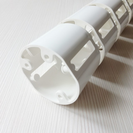 КАБЕЛЬ КАНАЛ ДЛЯ ПРОВОДОВ ПИСЬМЕННОГО СТОЛА ГИБКИЙ ВЕРТИКАЛЬНЫЙ А-740W (mod.2 matte surface) БЕЛЫЙ 7