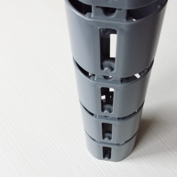 КАБЕЛЬ КАНАЛ ДЛЯ ПРОВОДОВ ПИСЬМЕННОГО СТОЛА ГИБКИЙ ВЕРТИКАЛЬНЫЙ А-740G (mod.2 matte surface) СЕРЫЙ 5