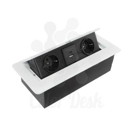 РОЗЕТОЧНЫЙ БЛОК CD-MD-2Q1U1C(W) БЕЛЫЙ ВСТРАИВАЕМЫЙ ВЫДВИЖНОЙ, 2 РОЗЕТКИ, 1 USB, 1 TAPE-C РОЗЕТОЧНЫЙ БЛОК CD-MD-2Q1U1C(W) БЕЛЫЙ ВСТРАИВАЕМЫЙ ВЫДВИЖНОЙ, 2 РОЗЕТКИ, 1 USB, 1 TAPE-C