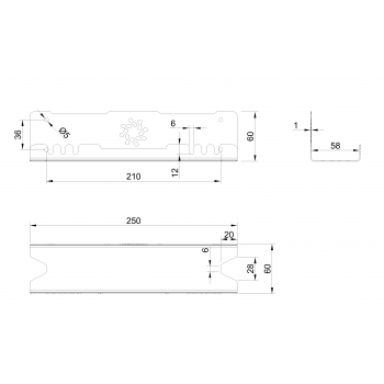КАБЕЛЬ-КАНАЛ КМ-250Б ДЛЯ РОЗЕТОЧНЫХ БЛОКОВ И МОБИЛЬНЫХ УСТРОЙСТВ БЕЛЫЙ 2